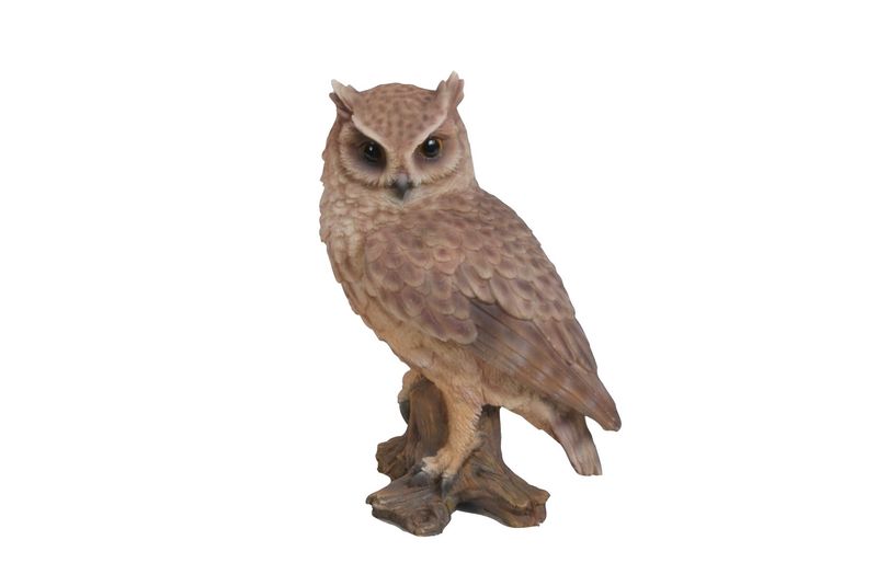 87767-B - SCREECH OWL ON STUMP / 6.75&quot; H