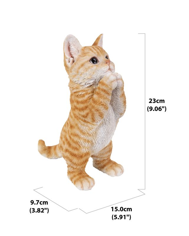 87703-A - KITTEN PLAYING  / 9" H