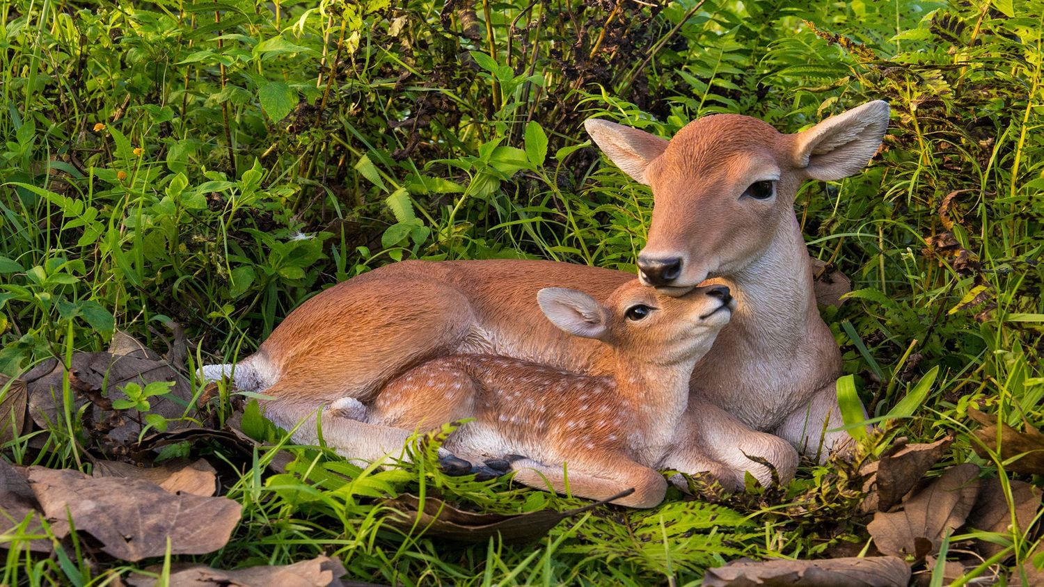 87996-B - MOTHER &amp; BABY DEER