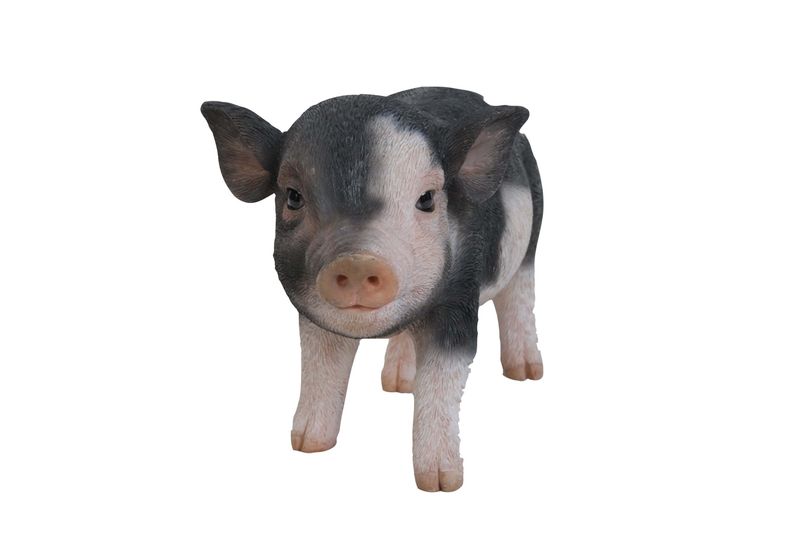 87769-B - BABY PIG PINK AND BLACK STANDING / 5&quot; H