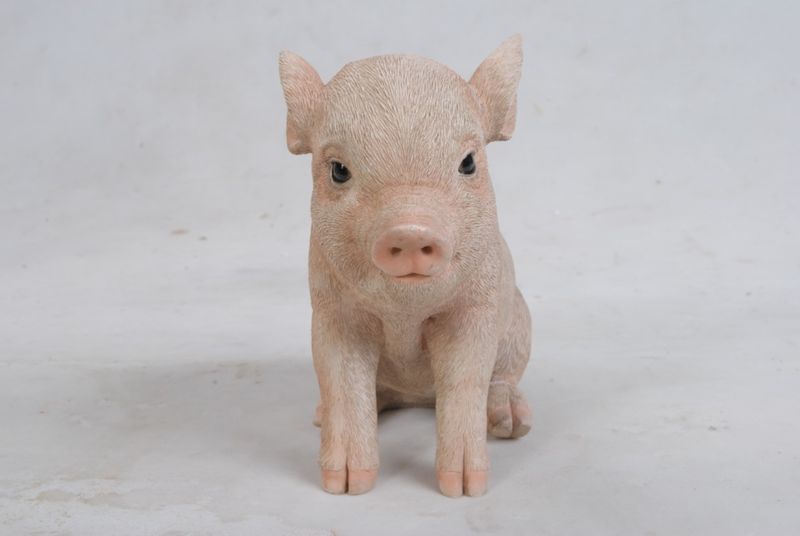 87770-C - BABY PIG PINK SITTING / 6&quot; H