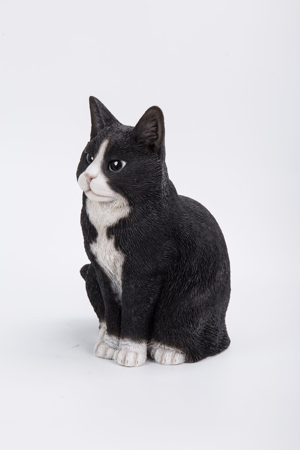 87757-I - SITTING CAT BLACK/WHITE / 11.5&quot; H