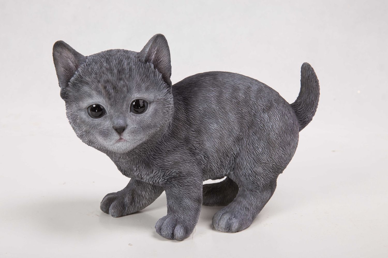 87757-F - RUSSIAN BLUE KITTEN / 5.75&quot; H
