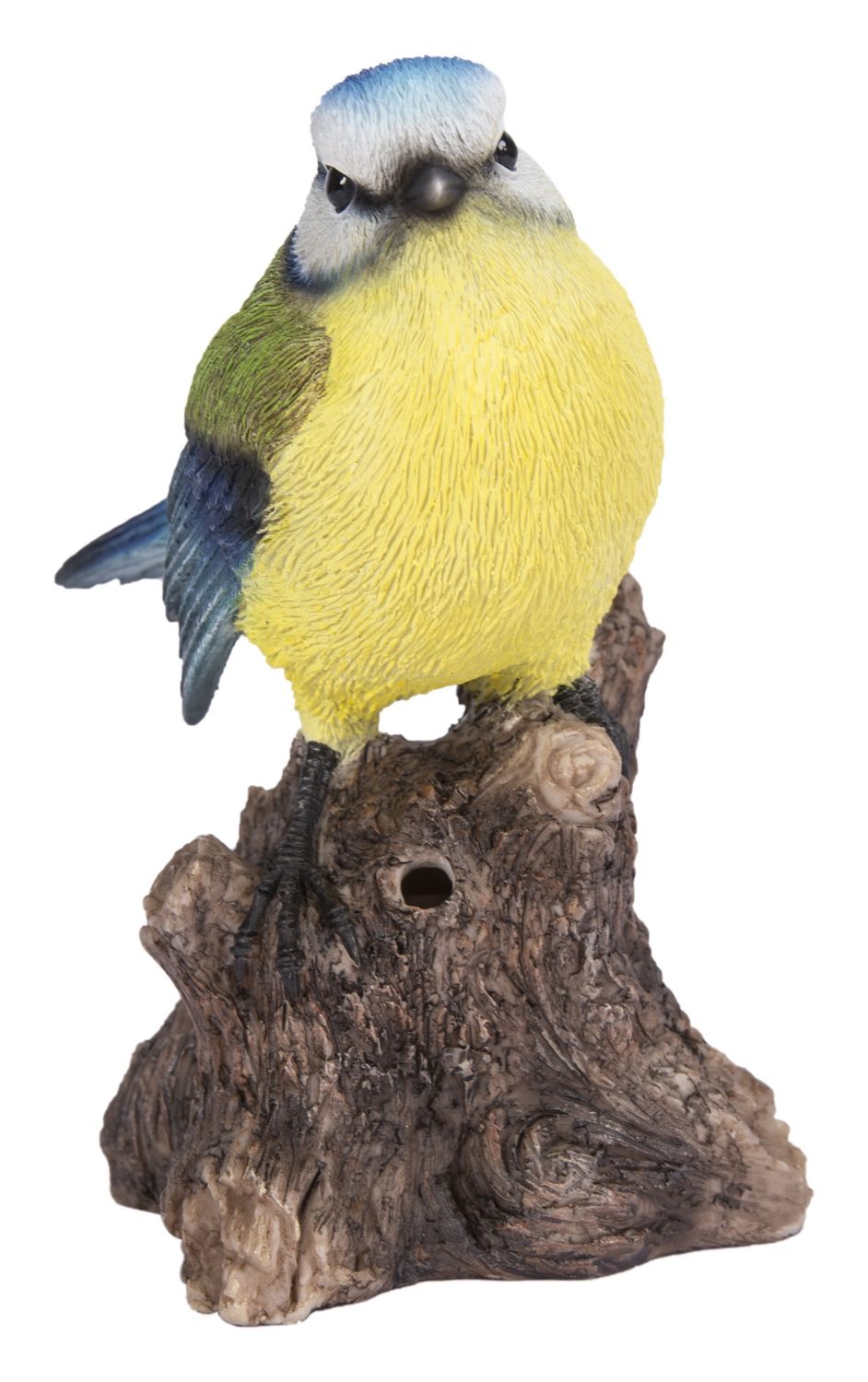 87675-G - MOTION ACTIVATED SINGING BIRD BLUE TIT / 5.31&quot; H