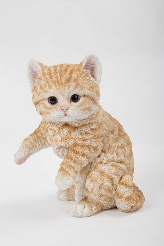 87757-E - ORANGE TABBY KITTEN PLAYING / 8&quot; H
