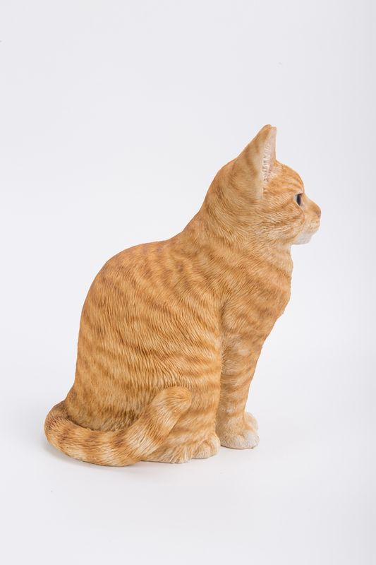 87757-J - SITTING CAT ORANGE TABBY / 11.5" H
