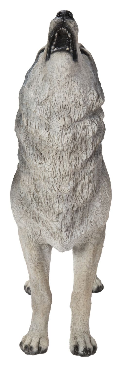 87713-C - STANDING HOWLING WOLF / 24.41&quot; H
