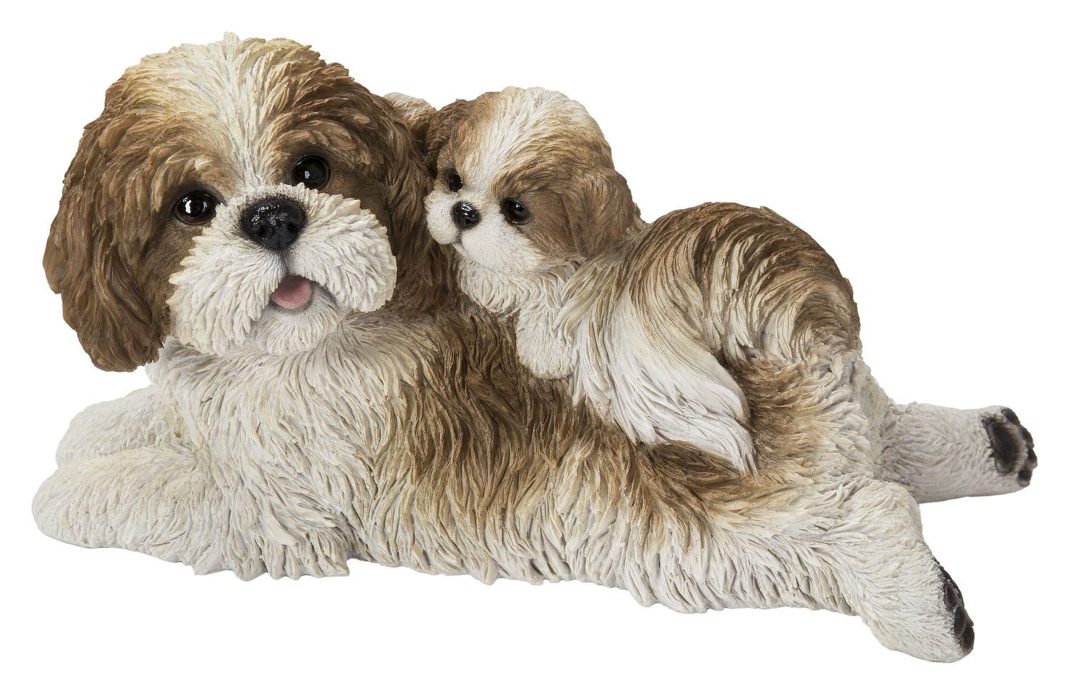 87638-E - MOTHER+BABY SHIH TZU / 6.22&quot; H