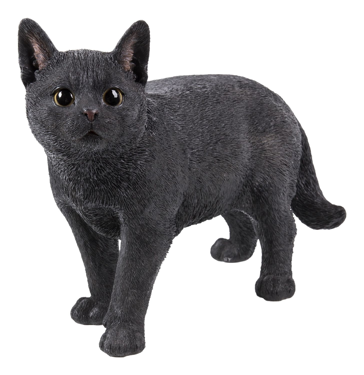 87757-L - CAT WALKING LOOKING LEFT / 11.42&quot; H - BLACK