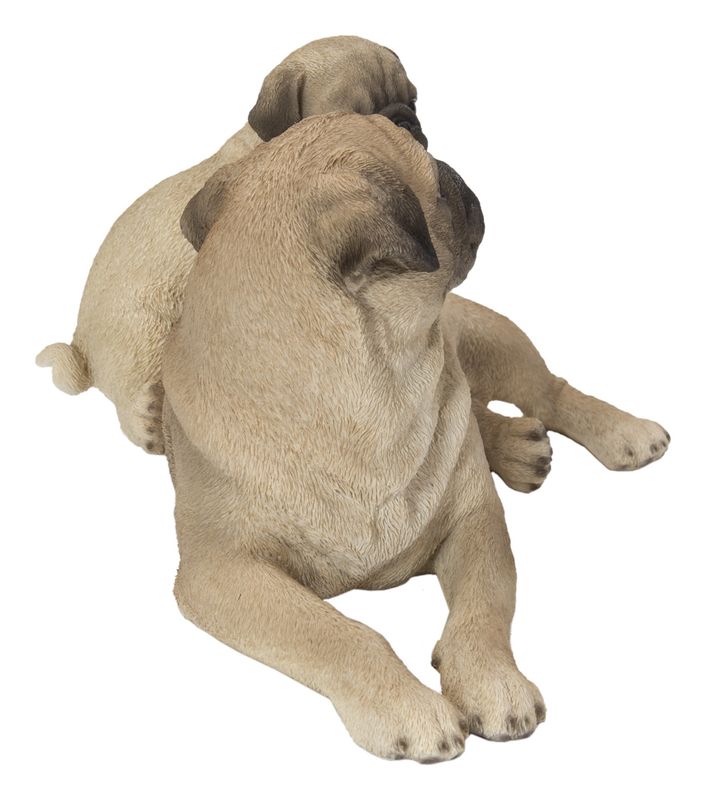 87638-F - MOTHER+BABY PUGS / 6.1" H