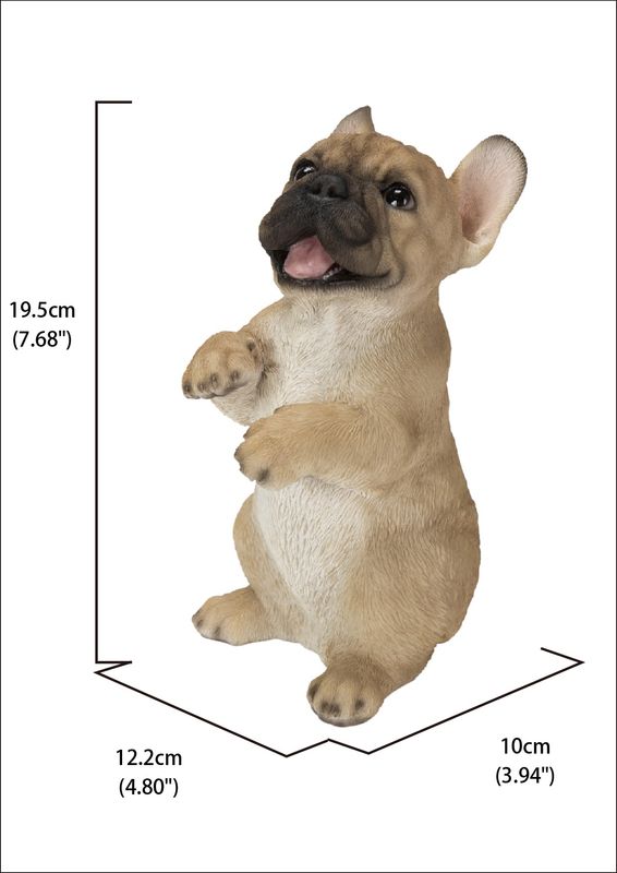 87703-R - BEGGING FRENCH BULLDOG / 7.68" H