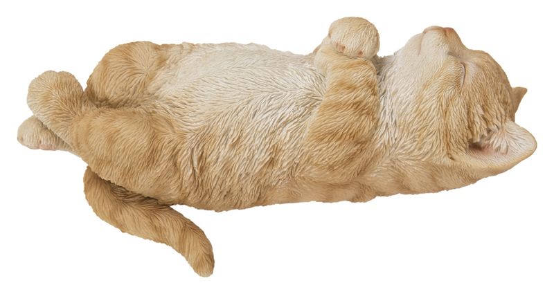 87757-V - SLEEPING CAT / 2.48" H - ORANGE