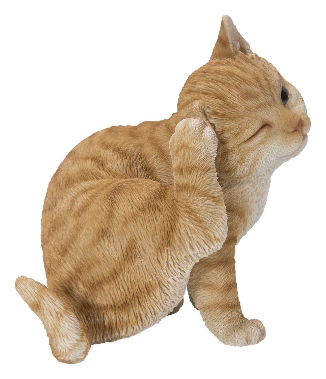 87757-X - ORANGE CAT SCRATCHING EAR / 6.69&quot; H