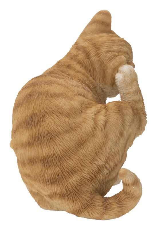 87757-X - ORANGE CAT SCRATCHING EAR / 6.69" H