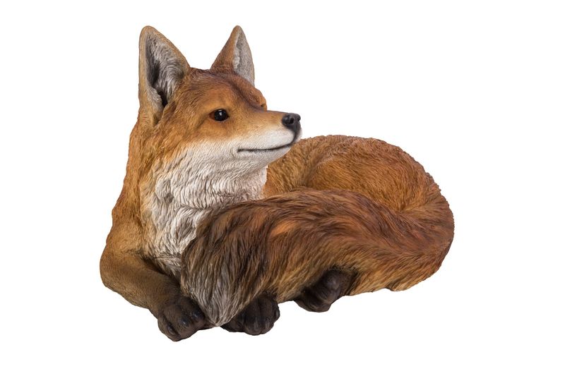 87719-B - FOX LAYING DOWN / 10.7" H