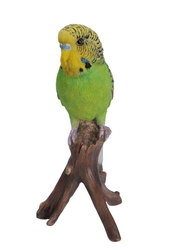87732 - BUDGIE ON BRANCH / 6.5" H