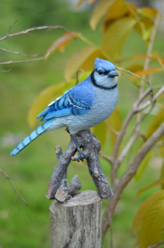 87758-U - BLUE JAY ON BRANCH / 9.75" H