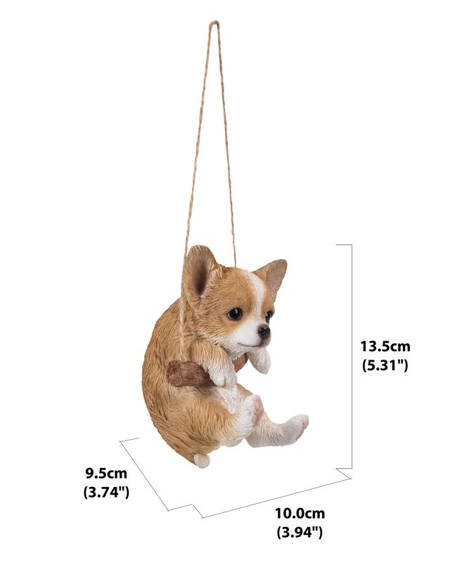 87704-E - CHIHUAHUA PUPPY HANGING / 5.5" H