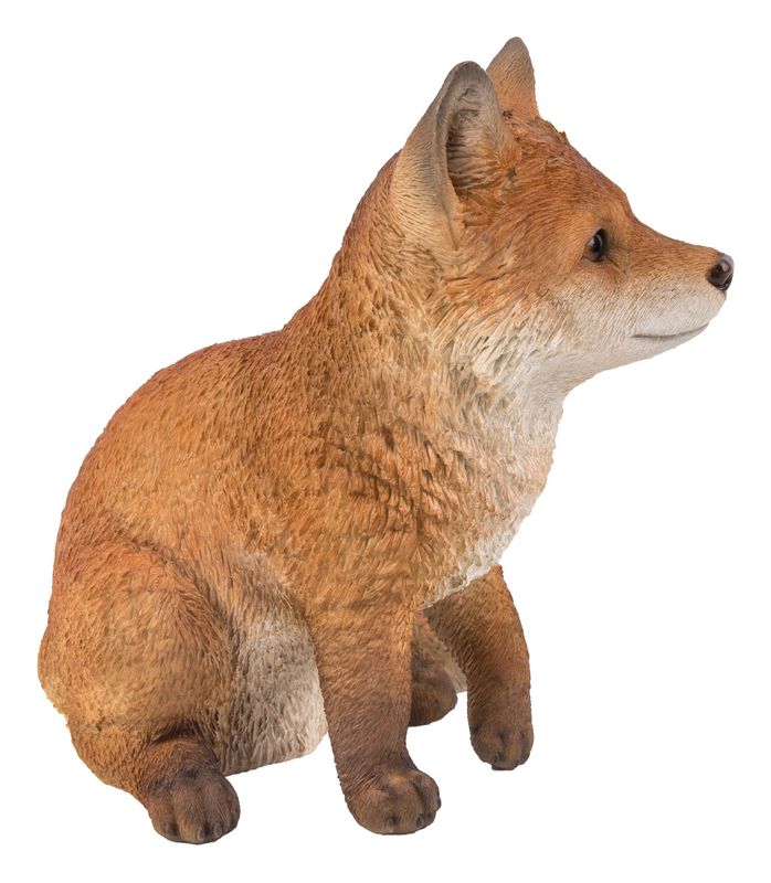 87719-E - FOX PUP SITTING / 8.86" H
