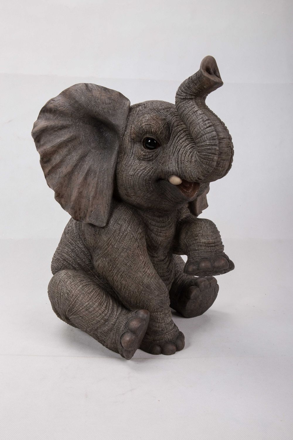 87948-B - ELEPHANT SITTING / 15.5&quot; H