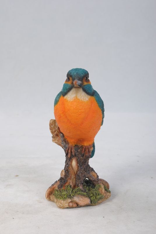 87758-E - KINGFISHER ON STUMP / 7.5&quot; H