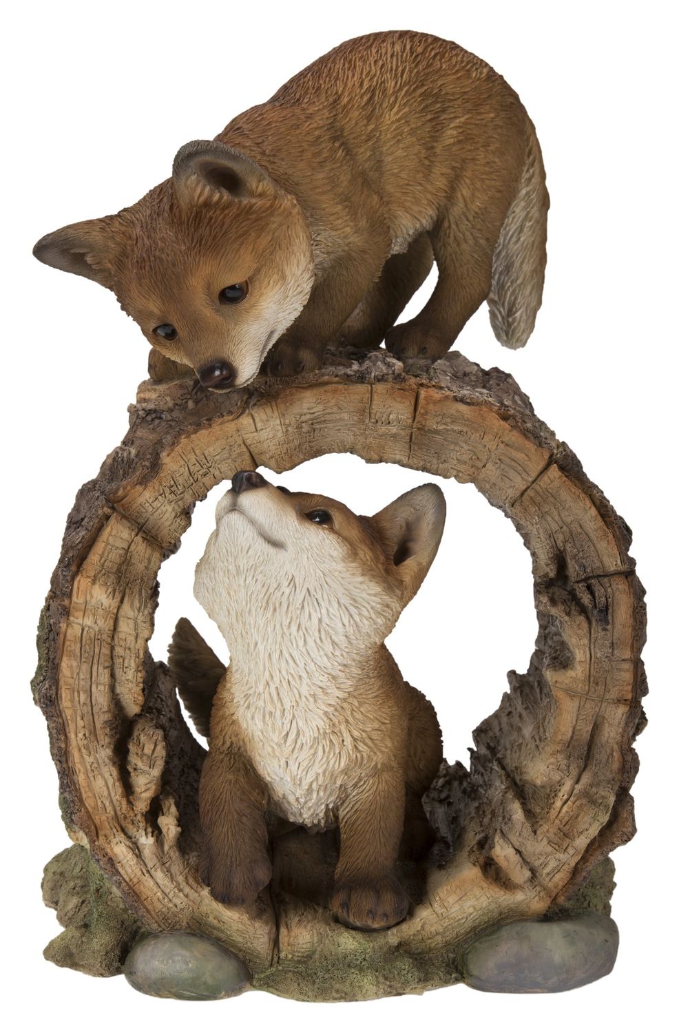 87719-H - PLAYFUL FOXES / 12.13&quot; H