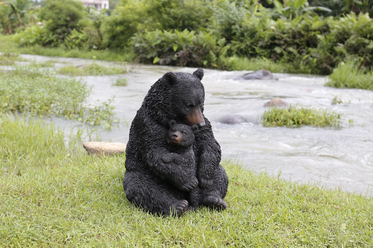 87957-D - BLACK BEAR MOTHER &amp; CHILD / 21.38&quot; H
