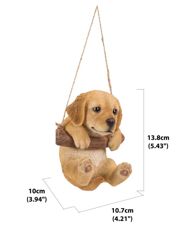 87704-I - GOLDEN RETREIVER PUPPY HANGING / 5.5" H