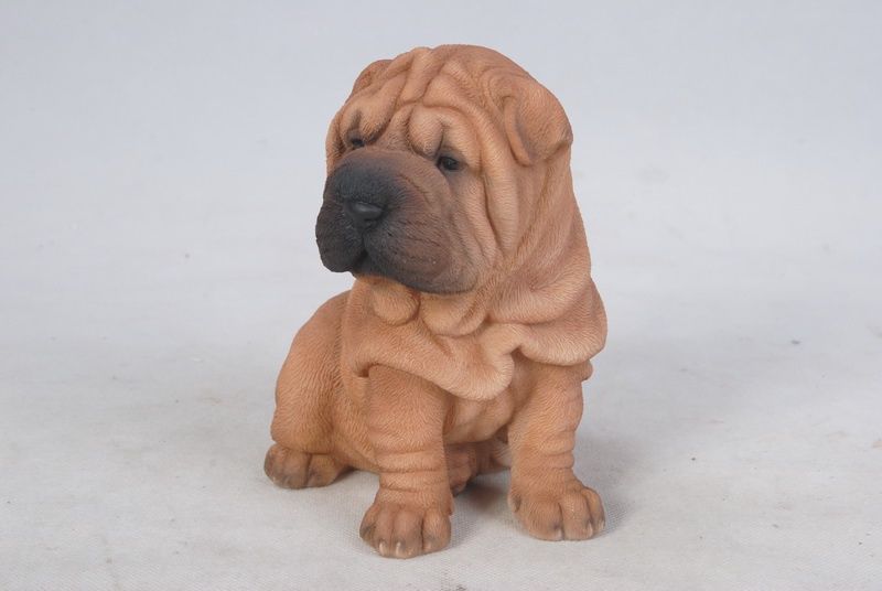 87771-N - SHAR PEI PUPPY / 6.25" H