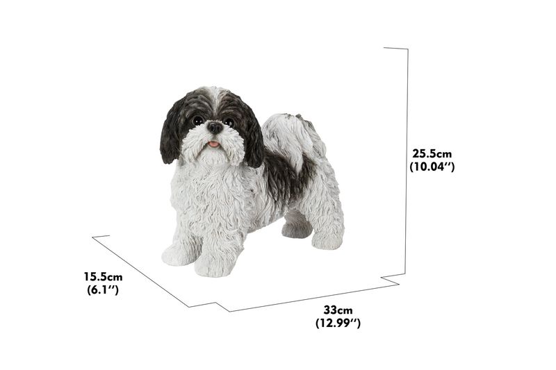 87672-BK - SHIH TZU STANDING / 10.63" H