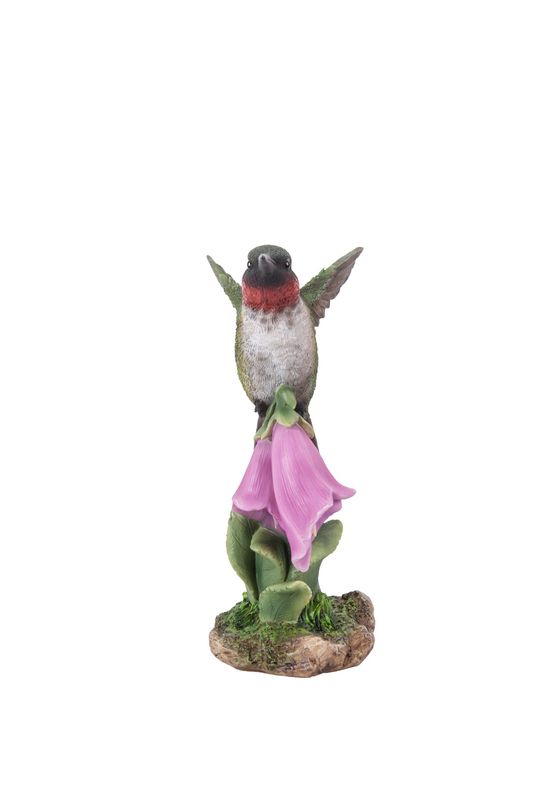 87758-K - HUMMINGBIRD ON FOXGLOVE / 5.51" H