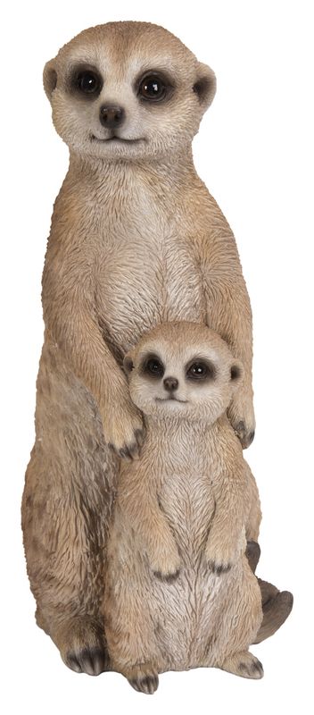 87671-A - MEERKAT-MOTHER &amp; BABY / 10.24&quot; H