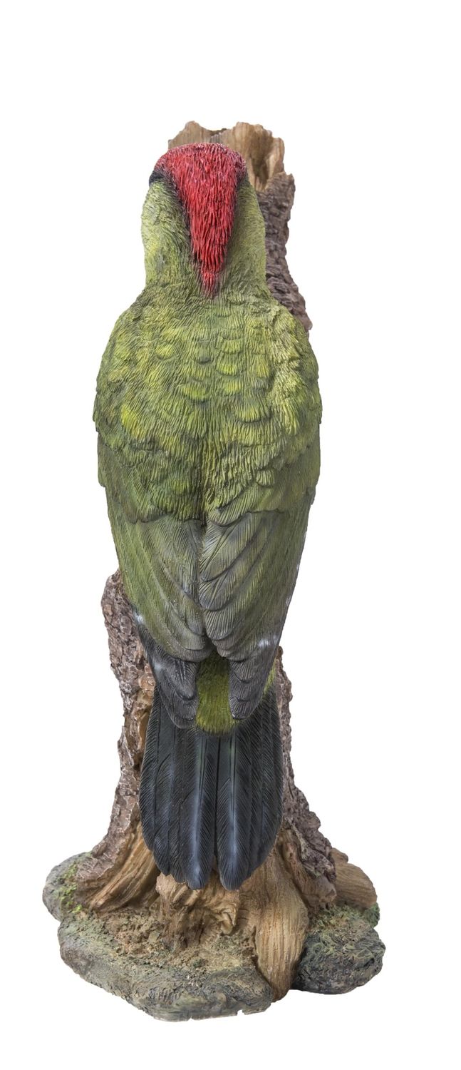 87758-I - WOODPECKER ON STUMP / 12.2&quot; H