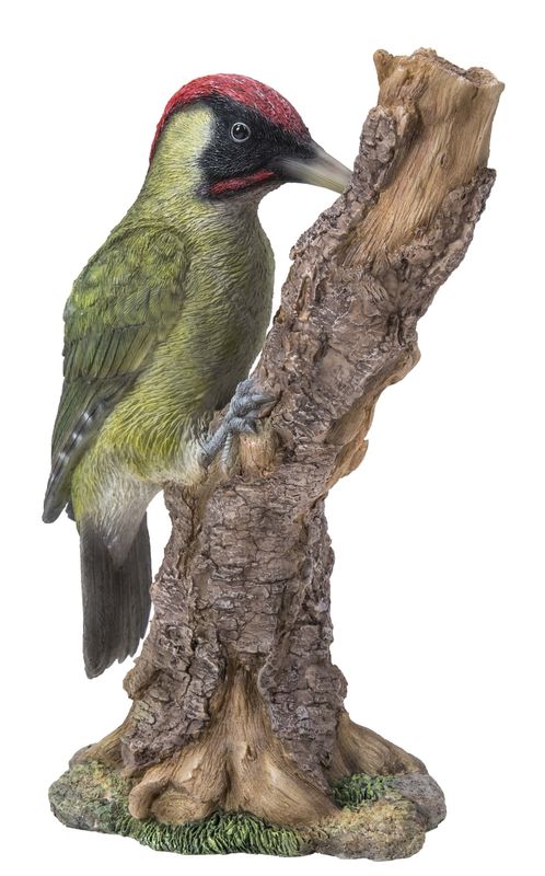 87758-I - WOODPECKER ON STUMP / 12.2" H