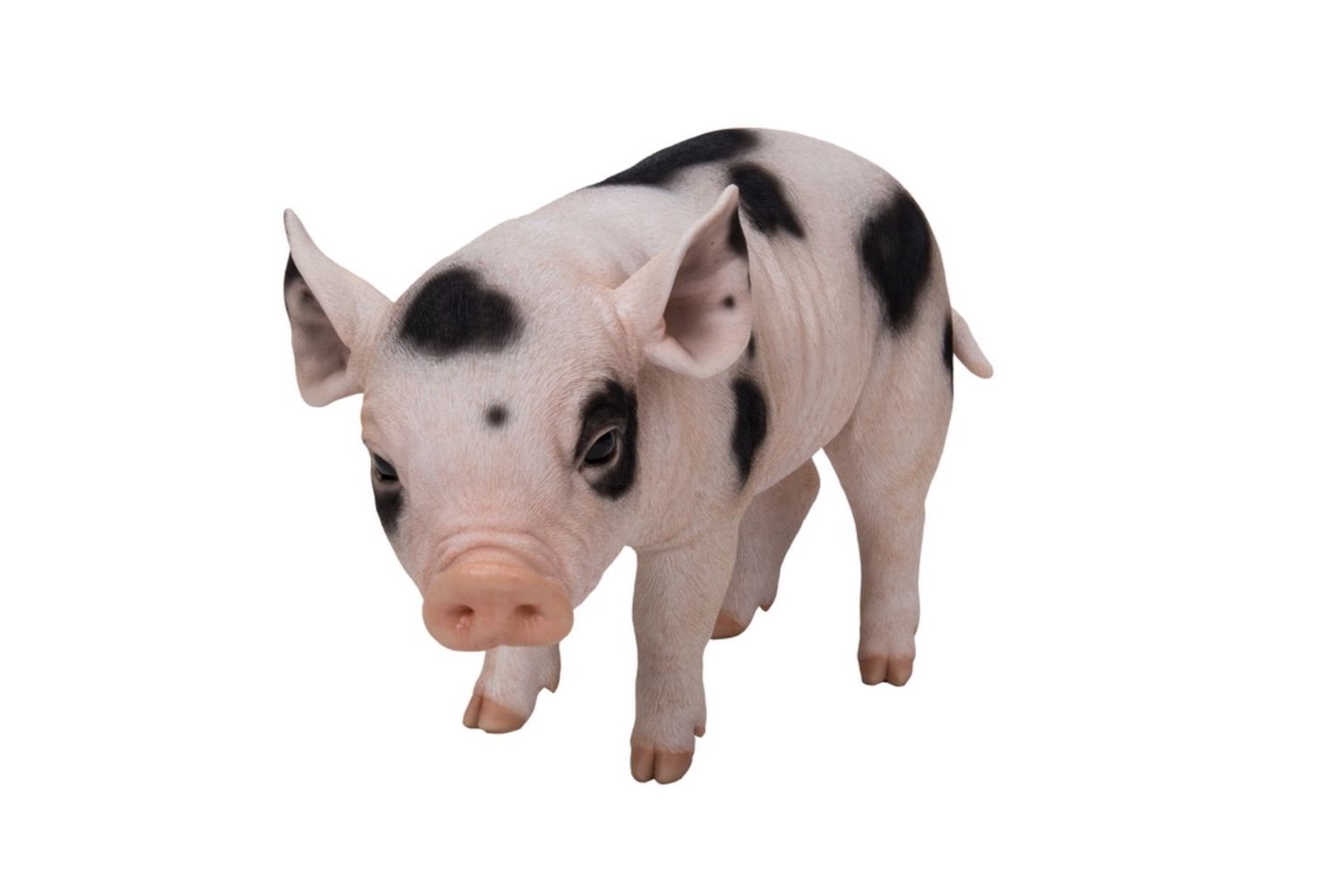 87726-B - BABY PIG STANDING BLACK SPOTS / 9&quot; H