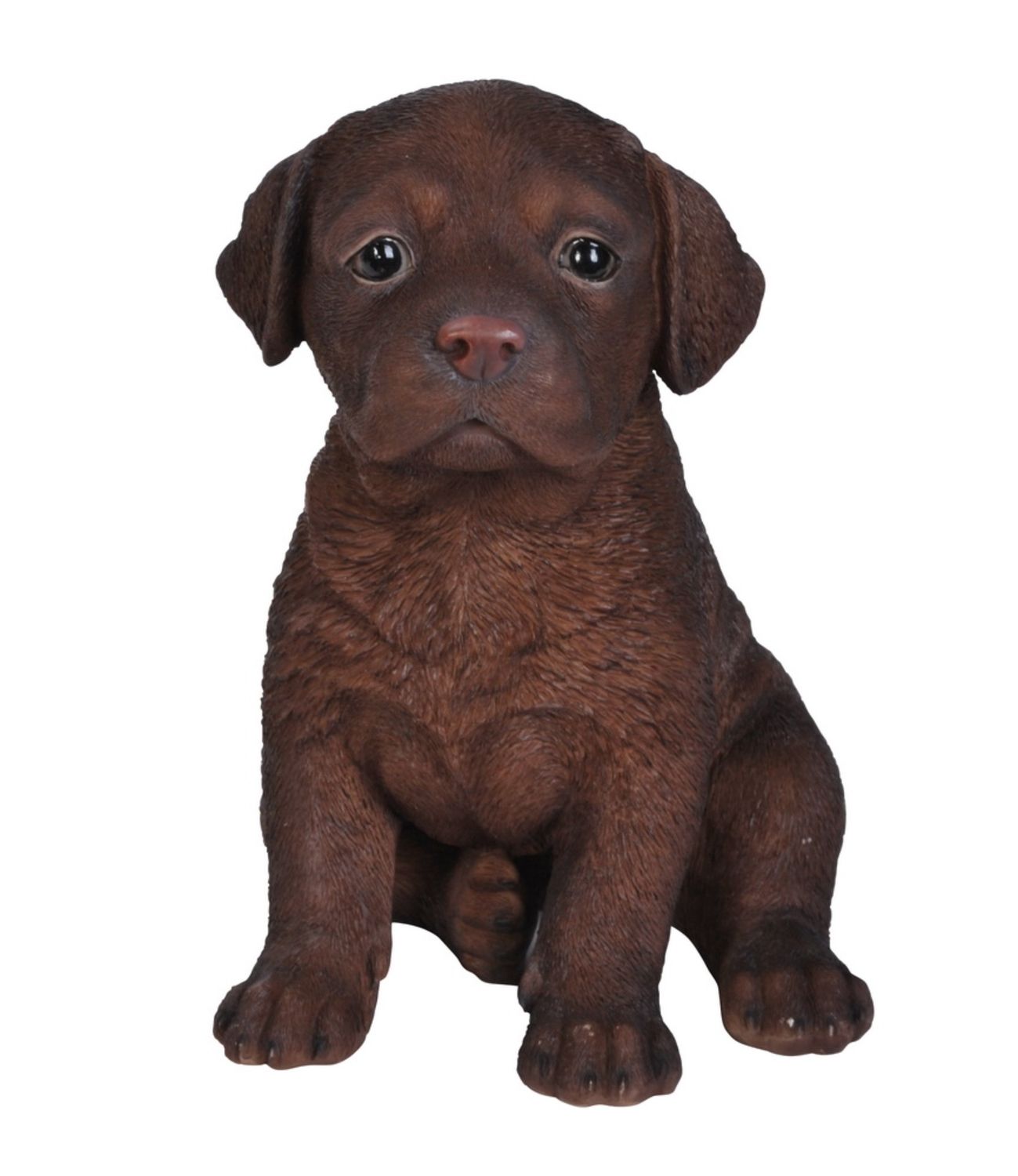 87771-S - CHOCOLATE LABRADOR PUPPY SITTING / 6.5&quot; H