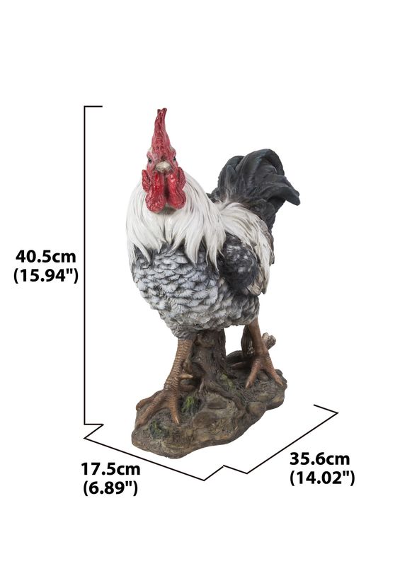 87961-WT - ROOSTER / 15.94" H