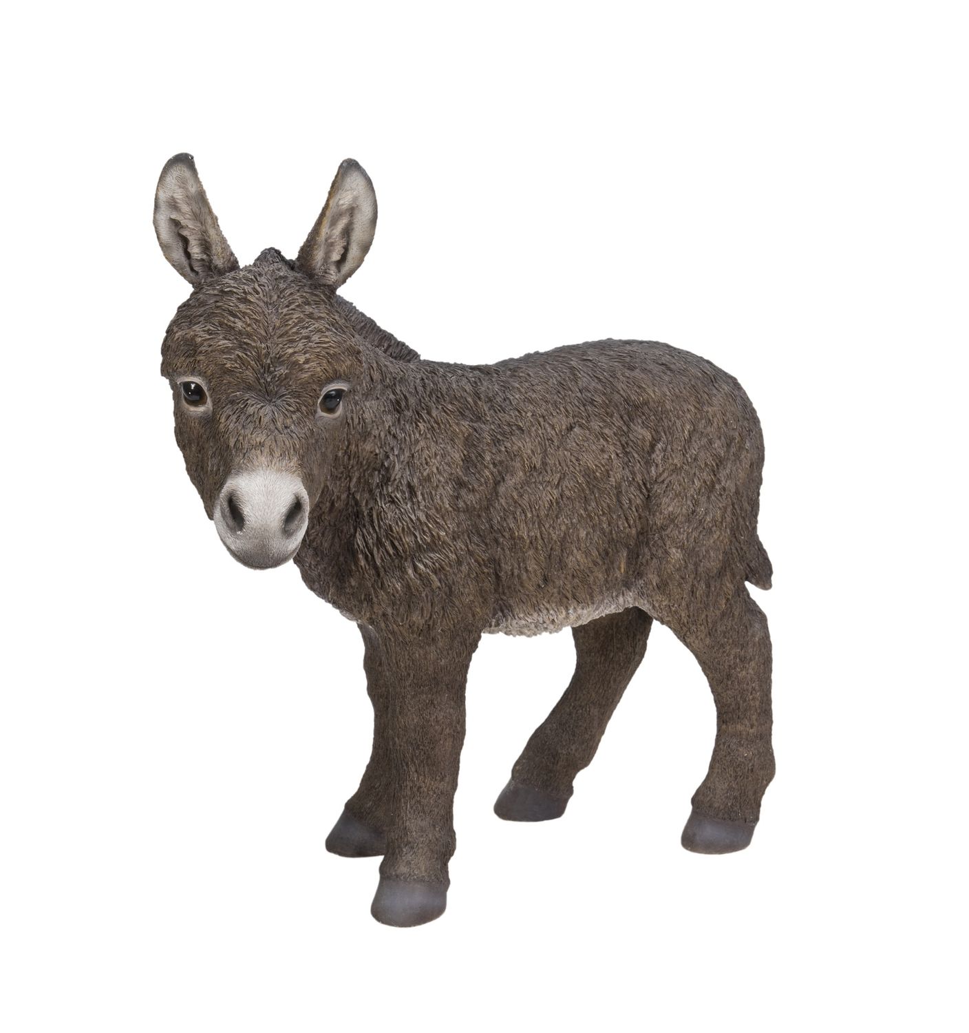 87974-B - DONKEY STANDING LOOKING LEFT (BR) / 20.67&quot; H