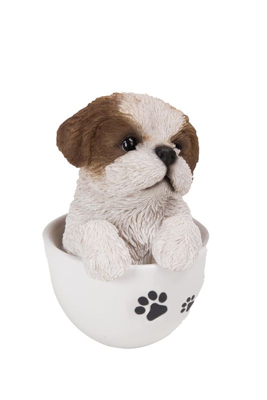 87706-C - TEACUP SHIH TZU PUPPY / 6" H
