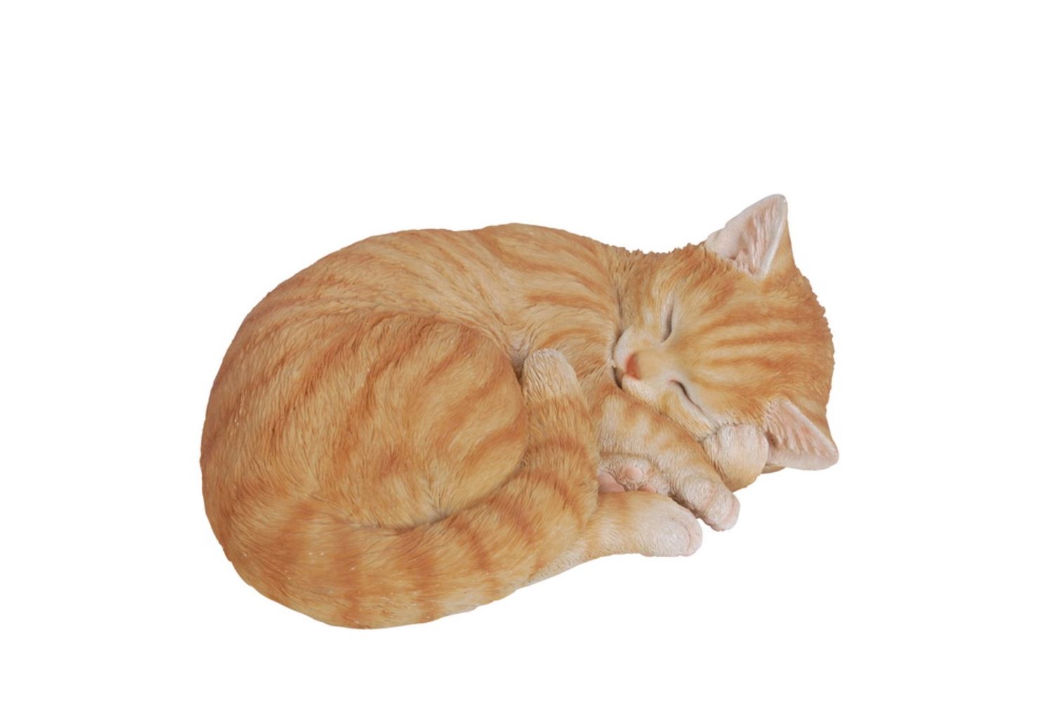 87728-B - CAT SLEEPING LYING DOWN - ORANGE TABBY / 4.5&quot; H