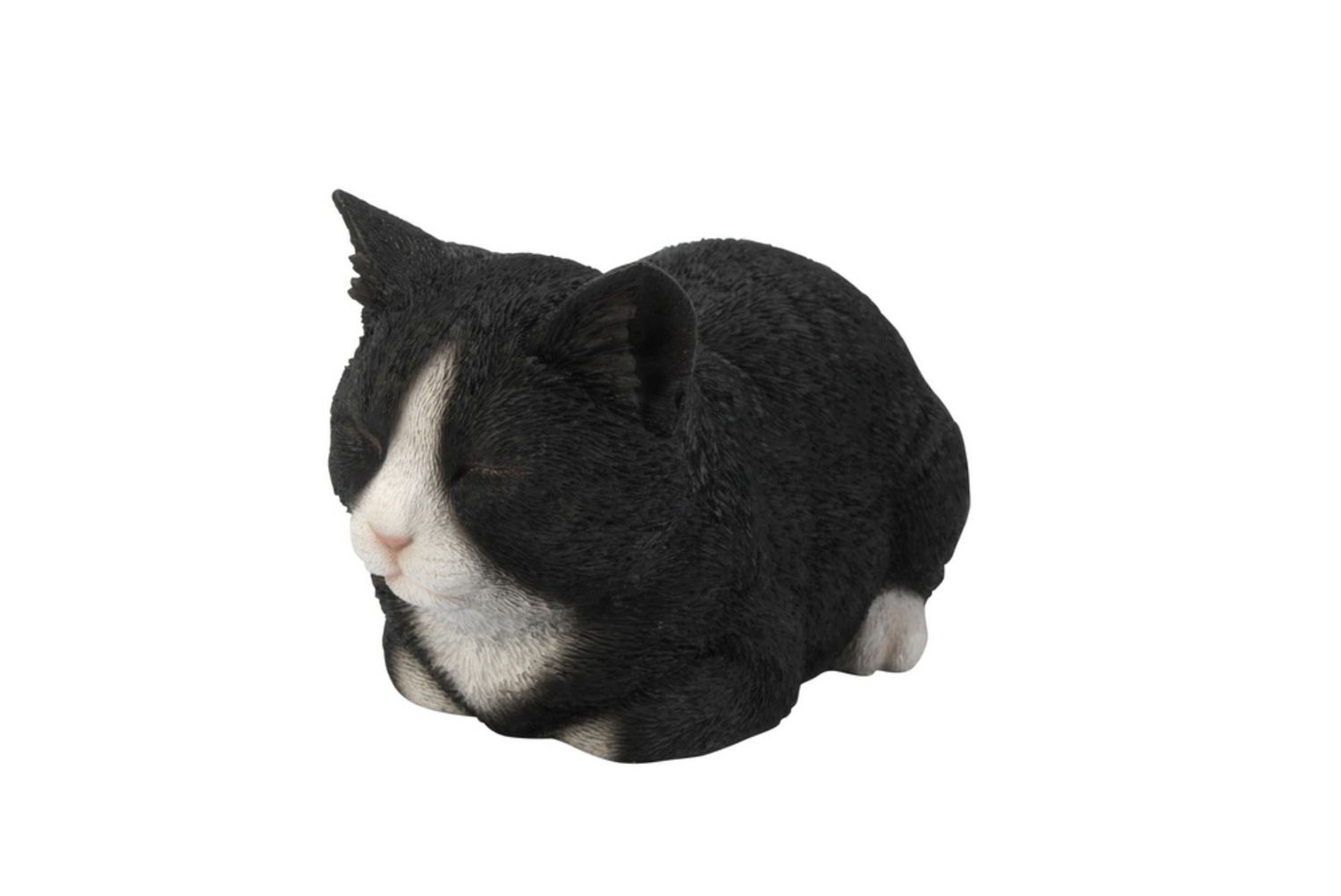 87729-A - CAT SLEEPING - BLACK/WHITE / 5&quot; H