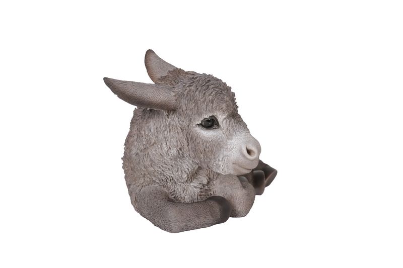 87974-E - DONKEY FOAL LYING DOWN / 7.4" H