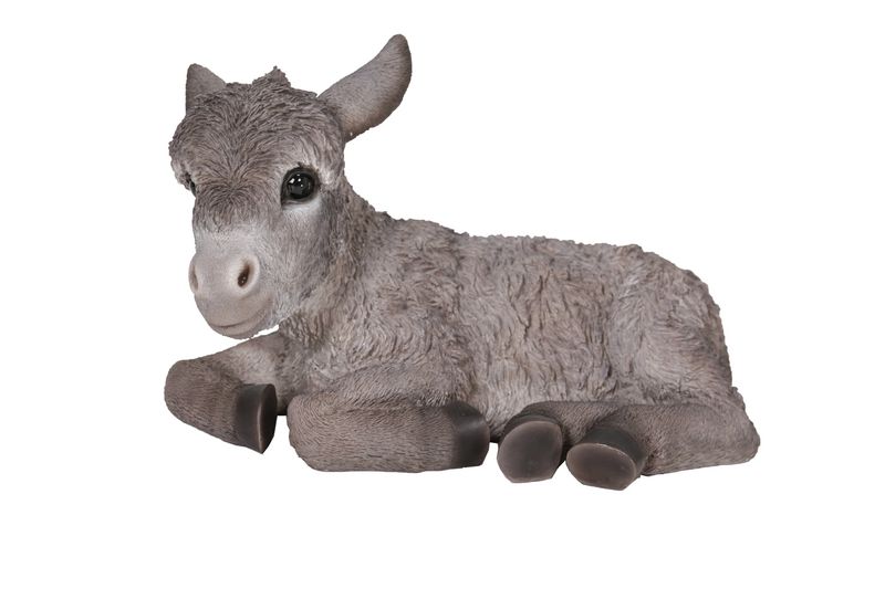 87974-E - DONKEY FOAL LYING DOWN / 7.4&quot; H