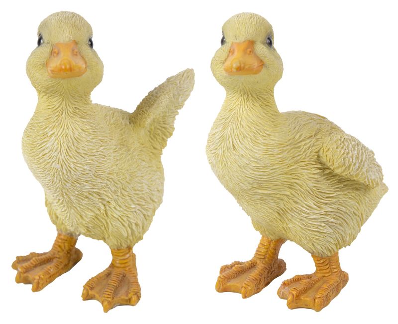 87697-B - DUCKLINGS 2PC SET - ONE W/WINGS OUT - ONE W/WINGS DOWN / 4.53" H