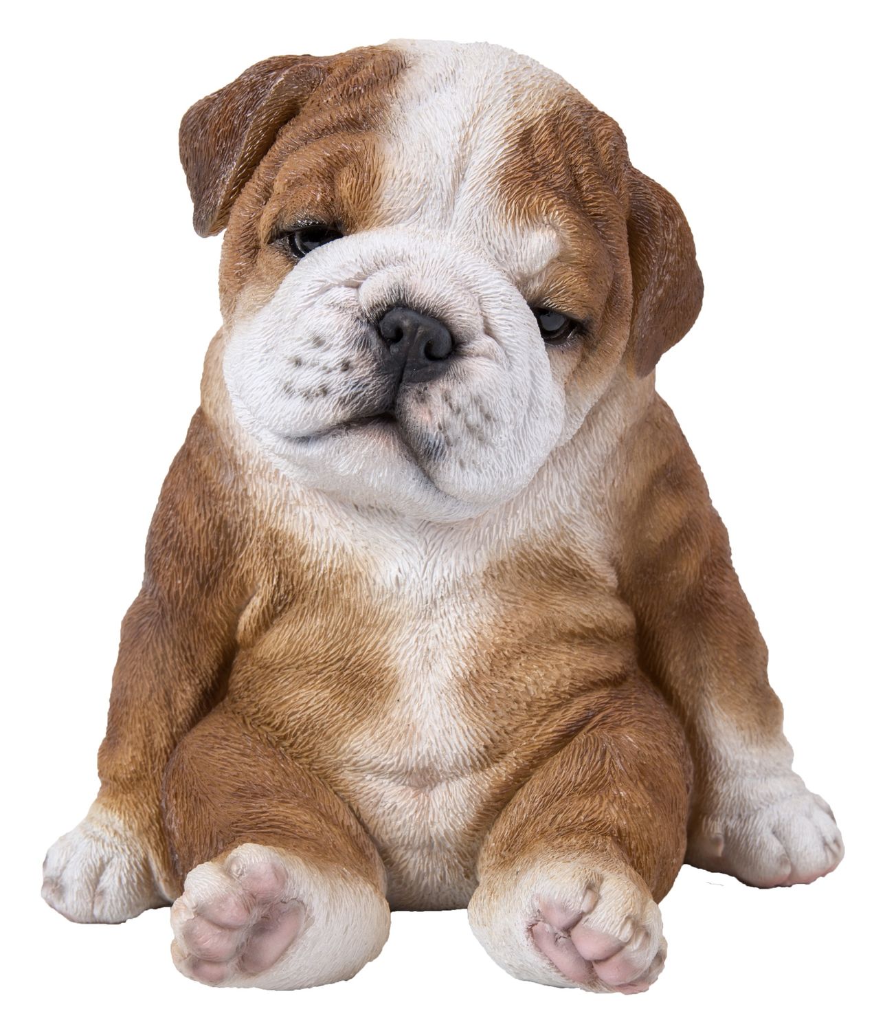 87710-F - BULLDOG PUPPY SITTING SLEEPY / 7&quot; H