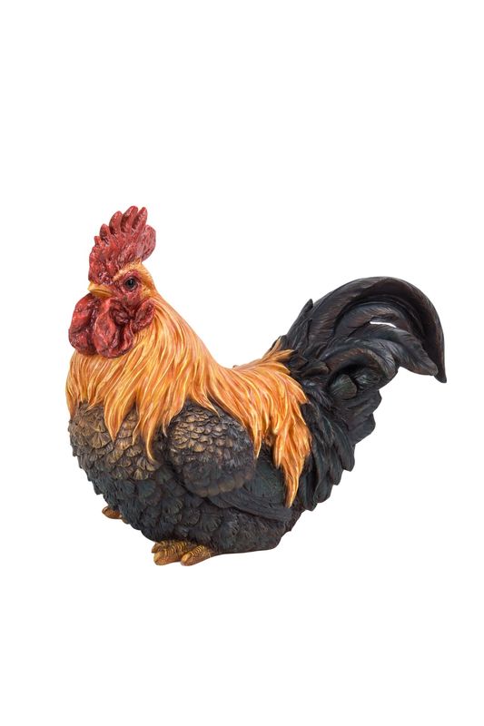 87736-C - ROOSTER SQUATTING / 10&quot; H