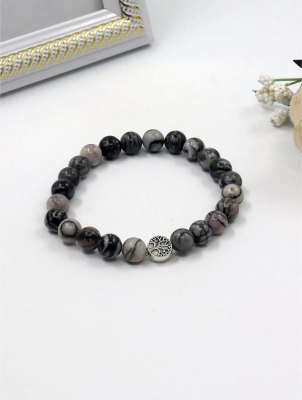 BR1233-01 - BLESSING BEAD BRACELET / PICASSO