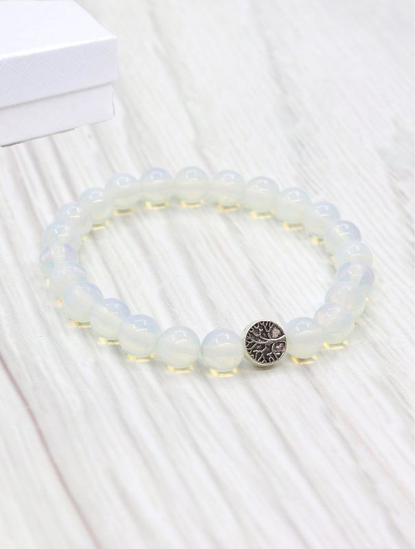 BR1265 - BLESSING BEAD BRACELET / OPAL