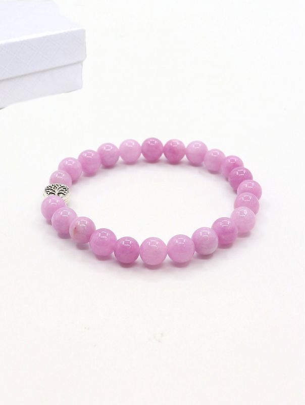 BR1268 - BLESSING BEAD BRACELET / LAVENDER JADE