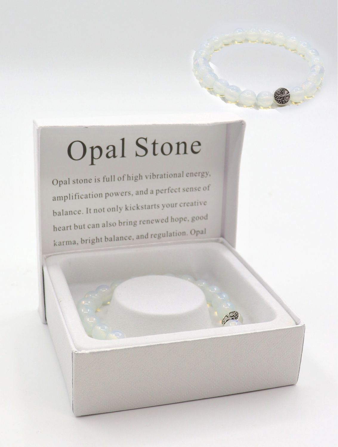 BR1265 - BLESSING BEAD BRACELET / OPAL